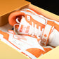 Louis Vuittоп Trainer Low Velcro Strap 'Monogram Denim Orange'