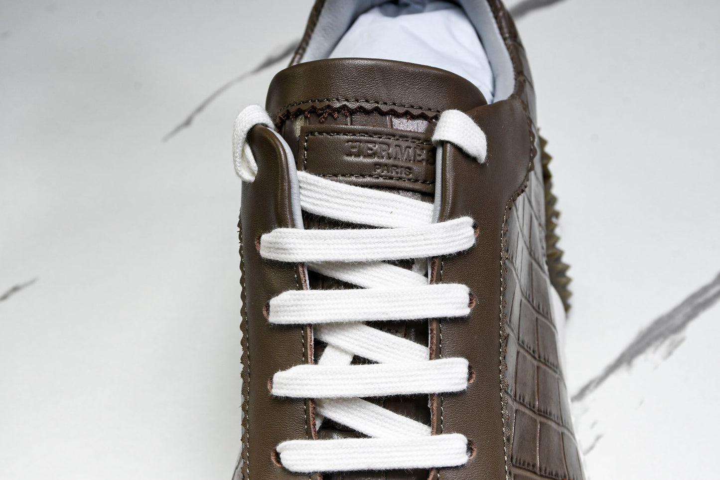 Нermès Bouncing Sneaker 'Etoupe Crocodile'