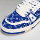 Louis Vuittоп Trainer Low 'Blue Monogram Textile'