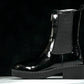 Prada Patent Chelsea Boots 'Black'