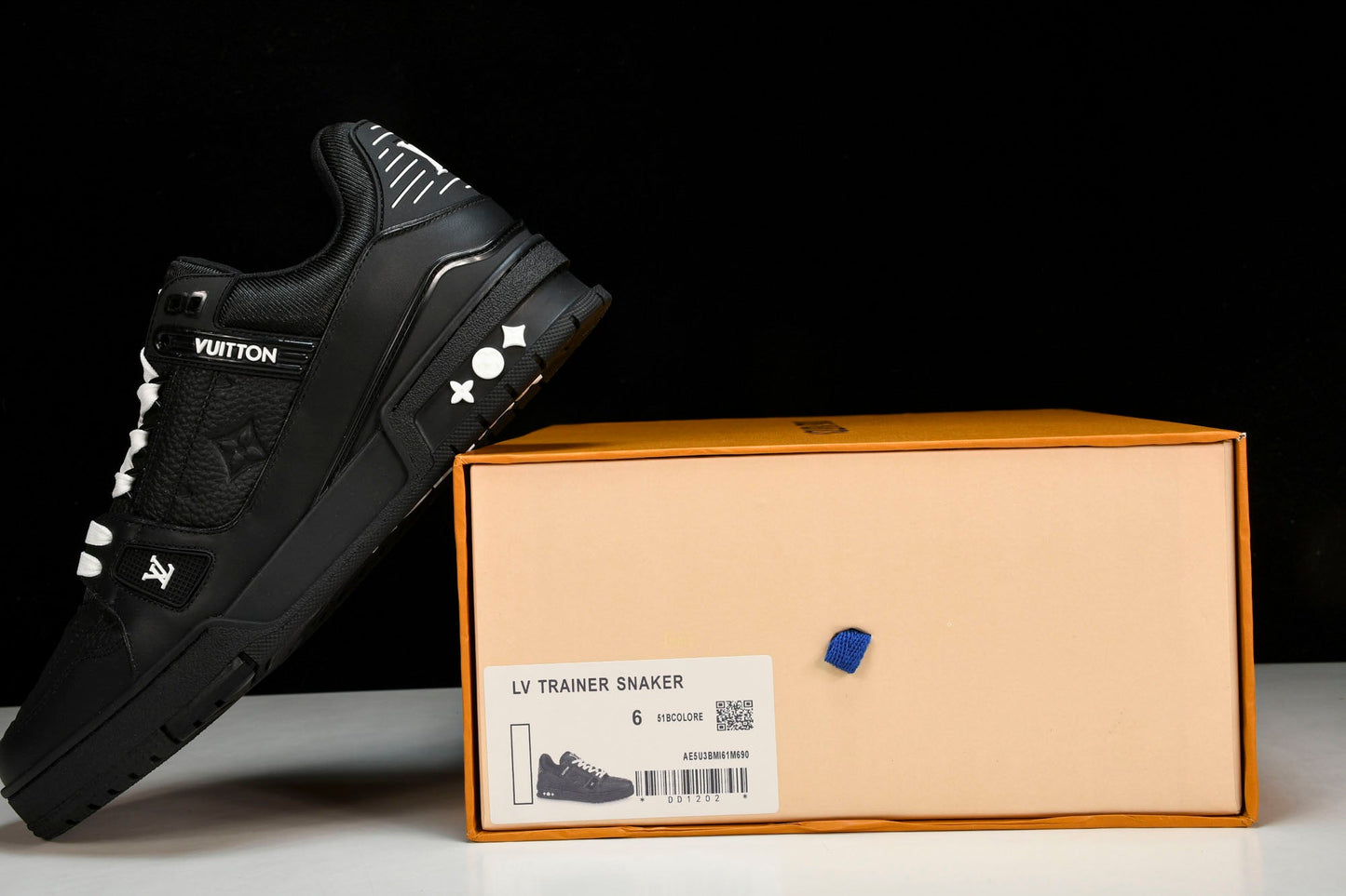 Louis Vuittоп Trainer Low 'Black Embossed' - UK 6 / US 7 / EU 40