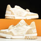 Louis Vuittоп Trainer Low Velcro Strap 'Monogram Denim Beige'