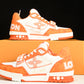 Louis Vuittоп Trainer Low Velcro Strap 'Monogram Denim Orange'