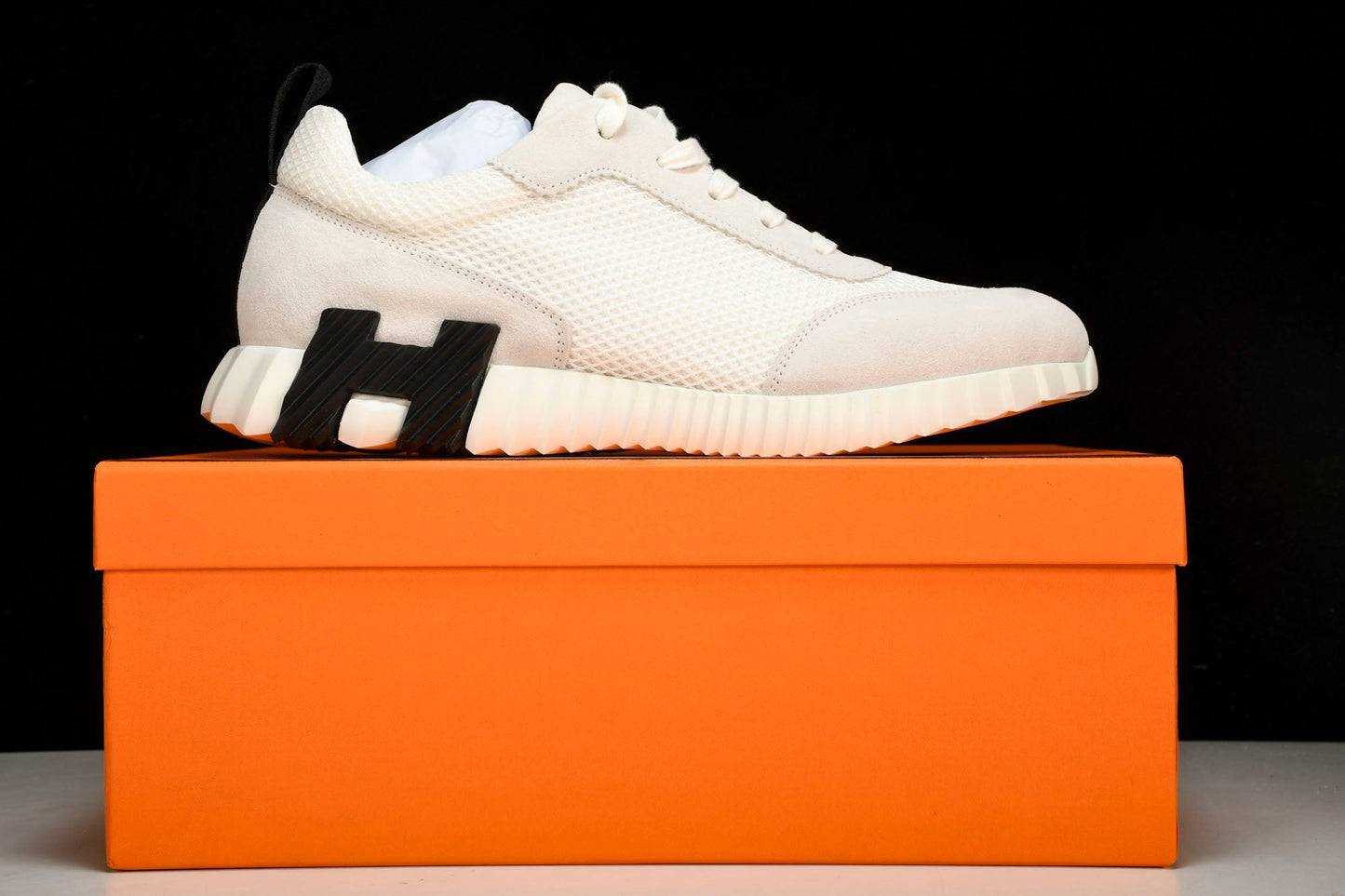 Hermès Bouncing Sneaker 'Blanc Noir'