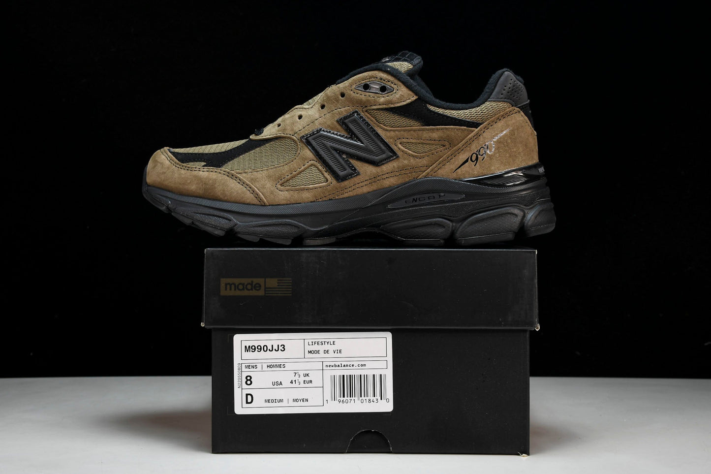 NB 990v3 x JJJJound 'Brown' - UK 7.5 / US 8 / EU 41.5