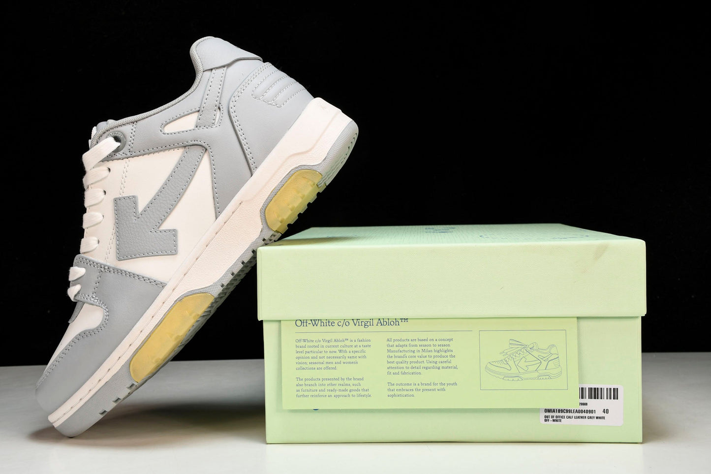 Off-White Out Of Office OOO Low Top 'Grey White' - UK 12 / US 13 / EU 46