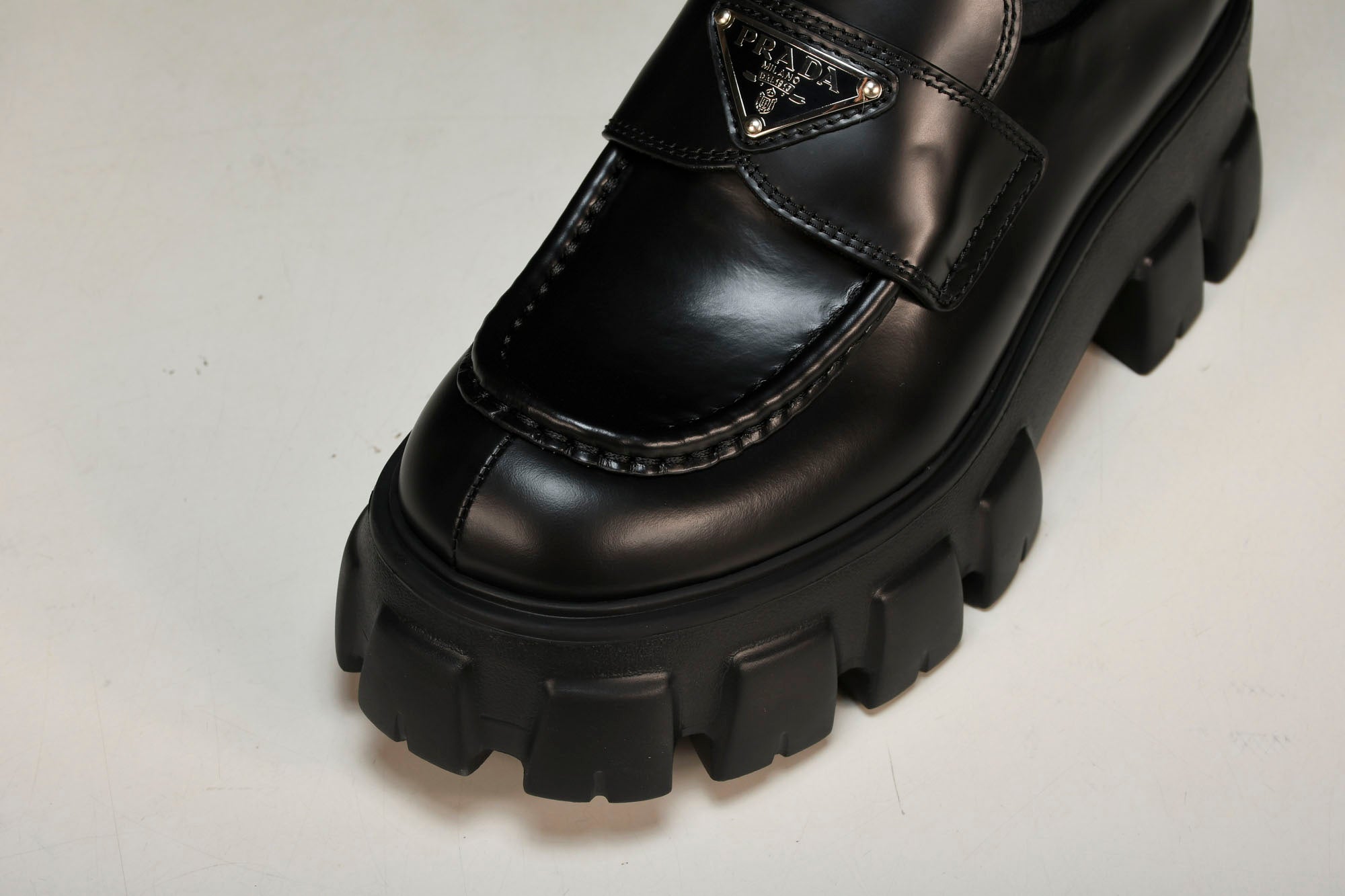 Prada Monolith Loafers 'Black' - UK W 2 / US W 5 / EU 35