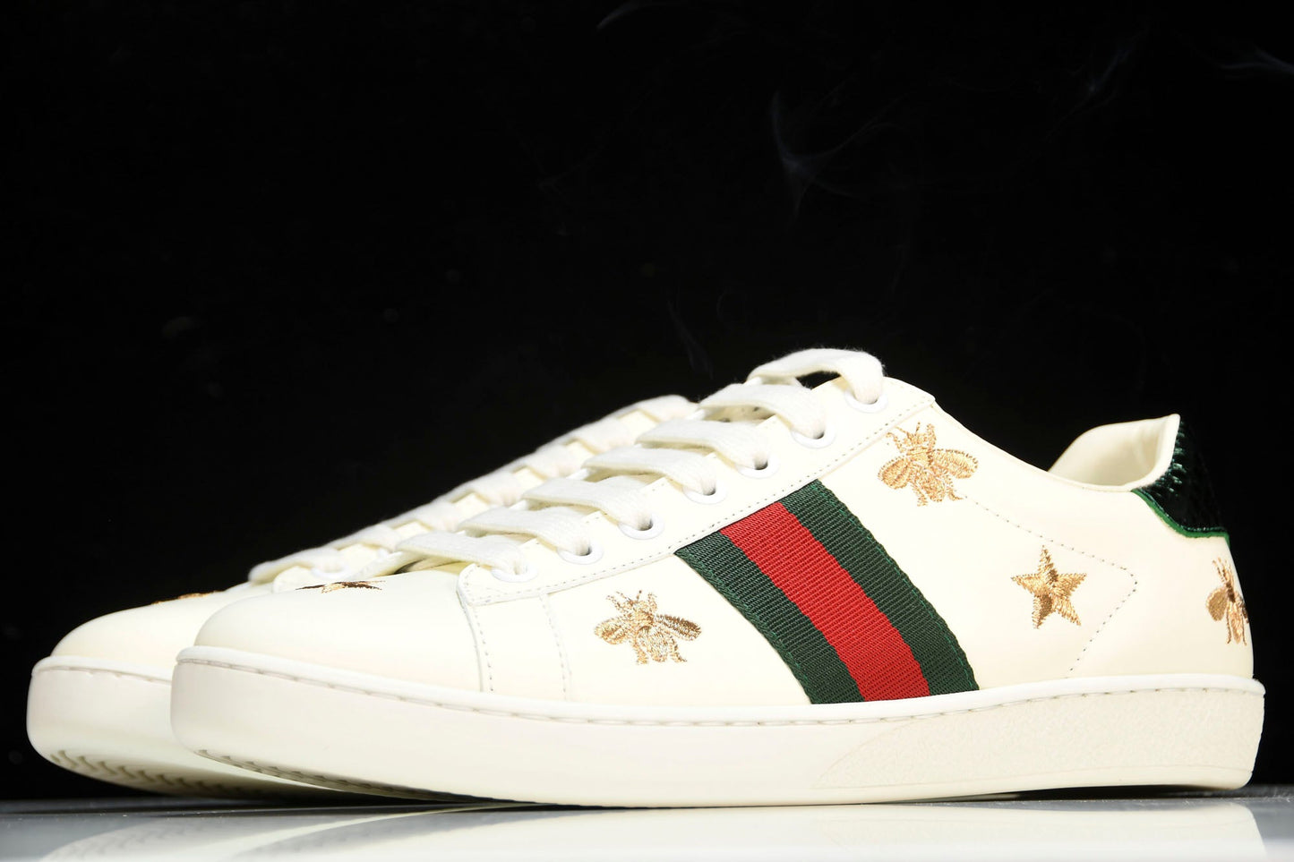 Guссi Ace 'Bees and Stars Green' - UK 7 / US 7.5 / EU 41