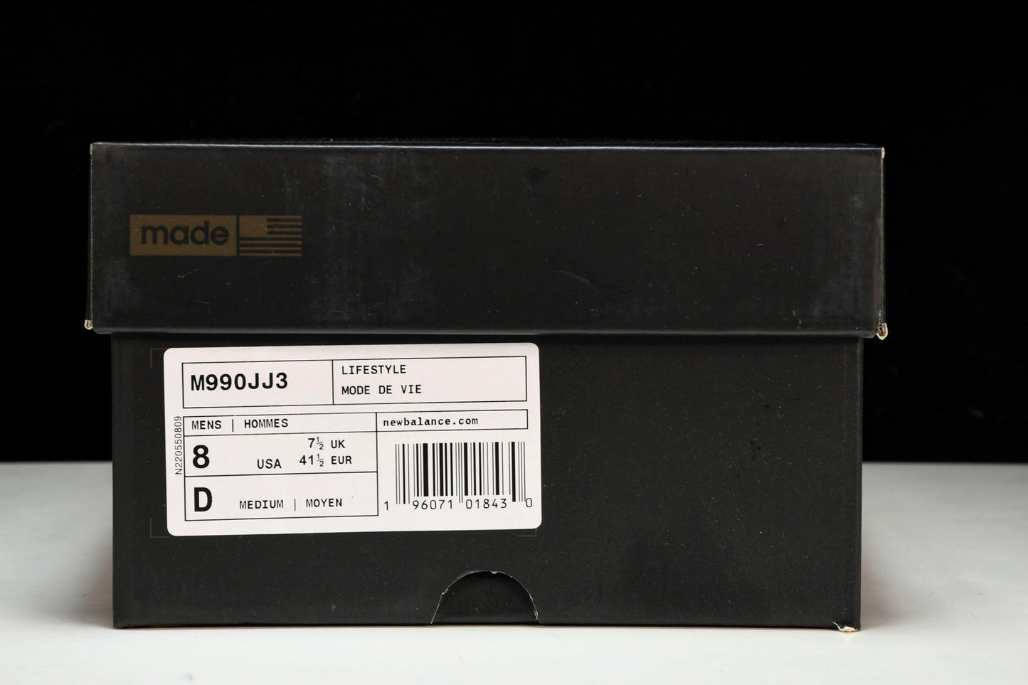 NB 990v3 x JJJJound 'Brown' - UK 7.5 / US 8 / EU 41.5