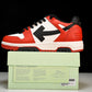 Off-White Out Of Office OOO Low Top 'Red Black White'
