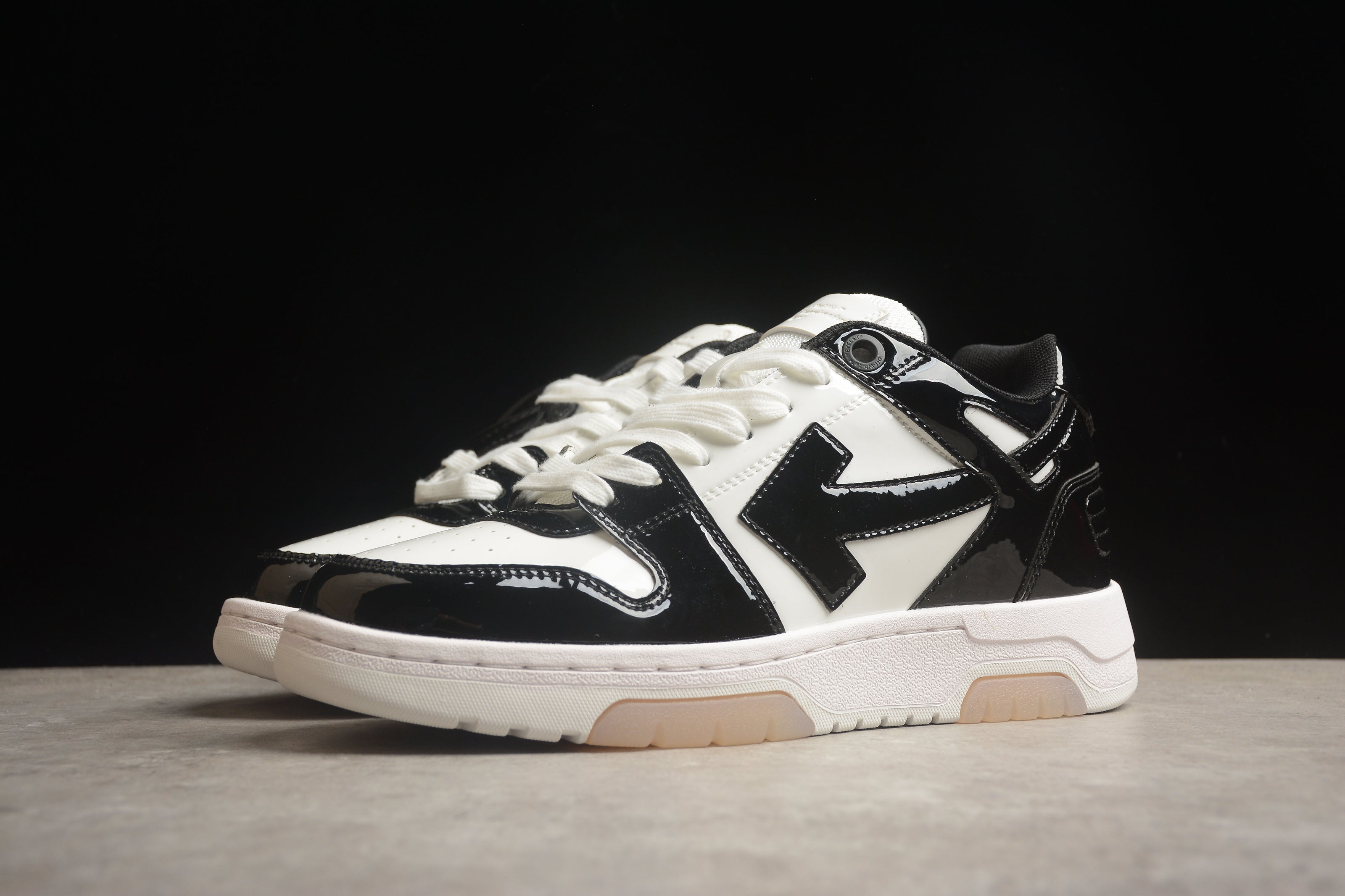 Off-White Out Of Office OOO Low Top 'Patent Black White'