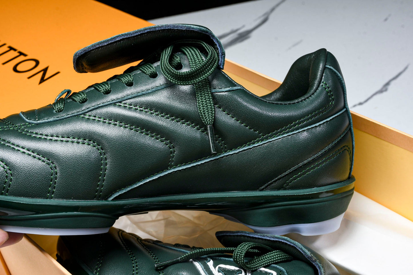 Louis Vuittоп Footprint Football Sneaker 'Green'