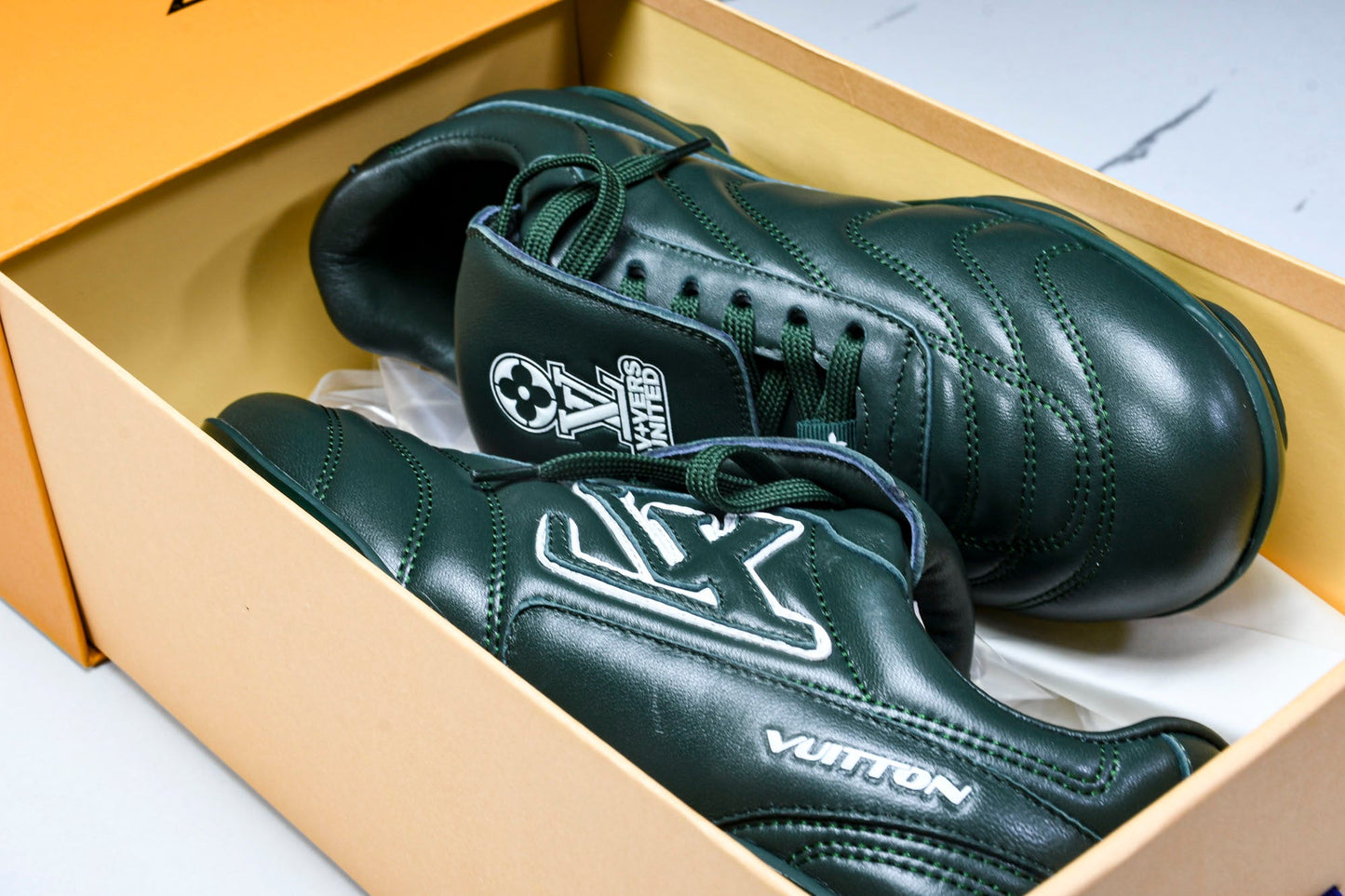 Louis Vuittоп Footprint Football Sneaker 'Green'