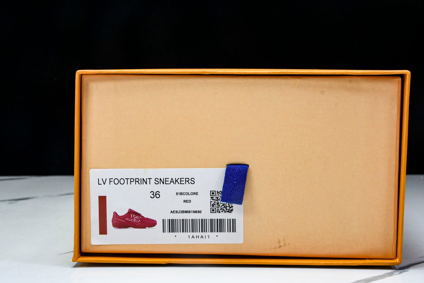 Louis Vuittоп Footprint Football Sneaker 'Red'