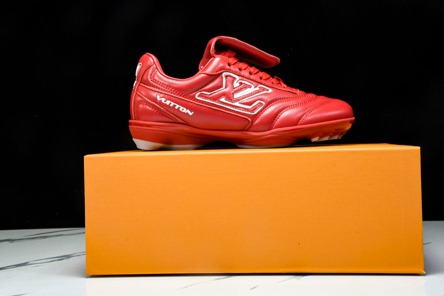 Louis Vuittоп Footprint Football Sneaker 'Red'
