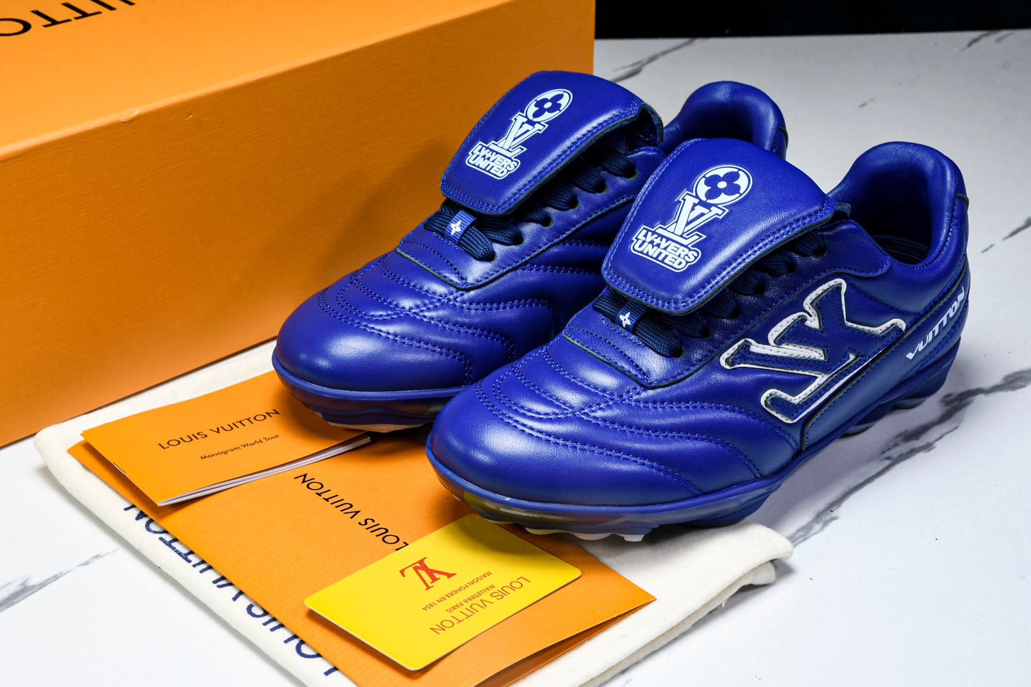 Louis Vuittоп Footprint Football Sneaker 'Blue'