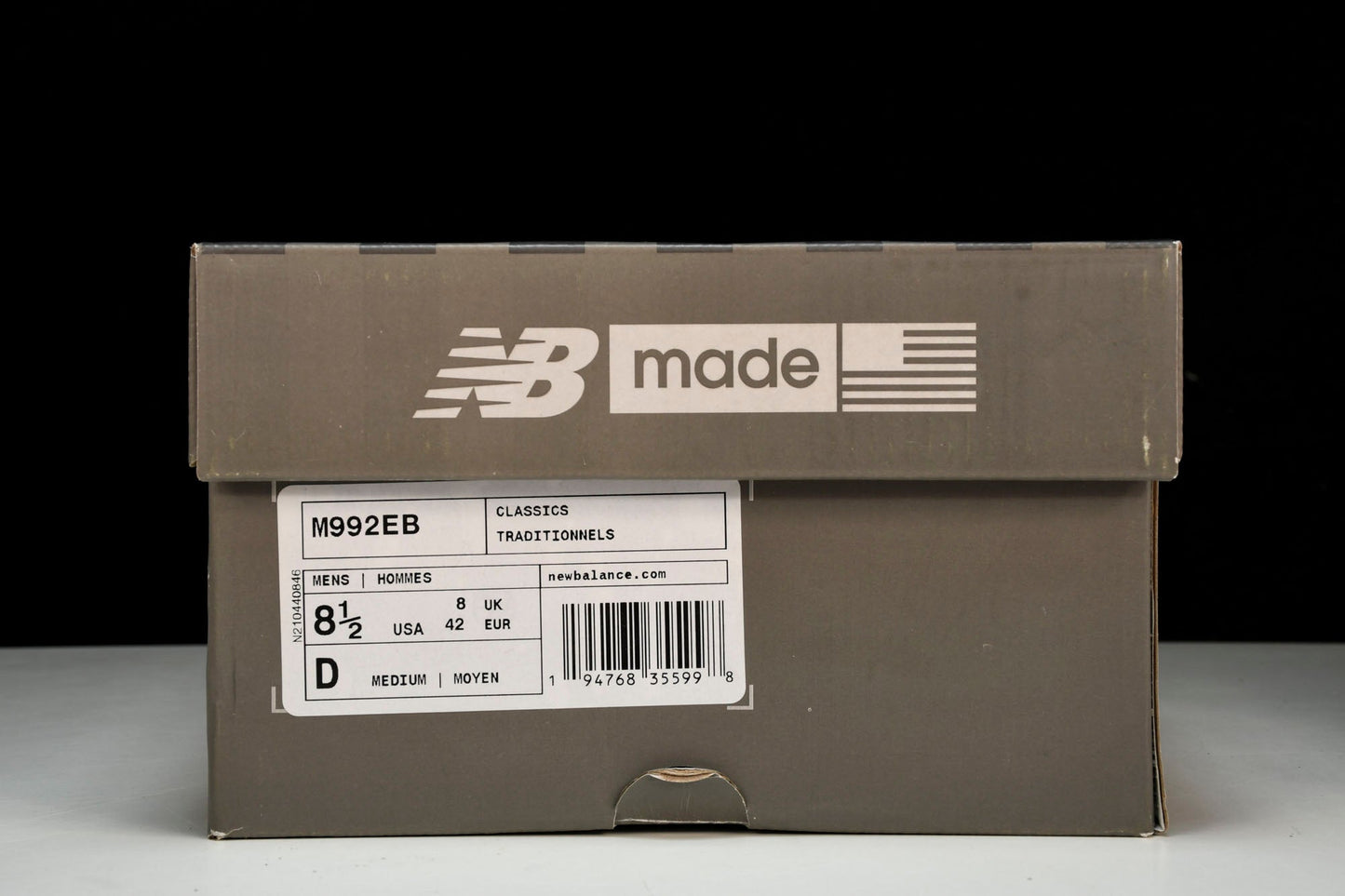 NB 992 'Black Grey Suede'