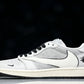 Travis Scott AJ1 Low x Stussy 'Silver Grey' (Custom)