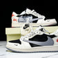 Travis Scott AJ1 Low x Stussy 'White Black Grey Red' (Custom)