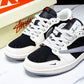 Travis Scott AJ1 Low x Stussy 'White Black Grey Red' (Custom)