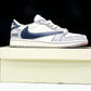 Travis Scott AJ1 Low x Supreme 'Grey Navy' (Custom)