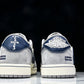 Travis Scott AJ1 Low x Supreme 'Grey Navy' (Custom)
