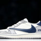 Travis Scott AJ1 Low x Supreme 'Grey Navy' (Custom)