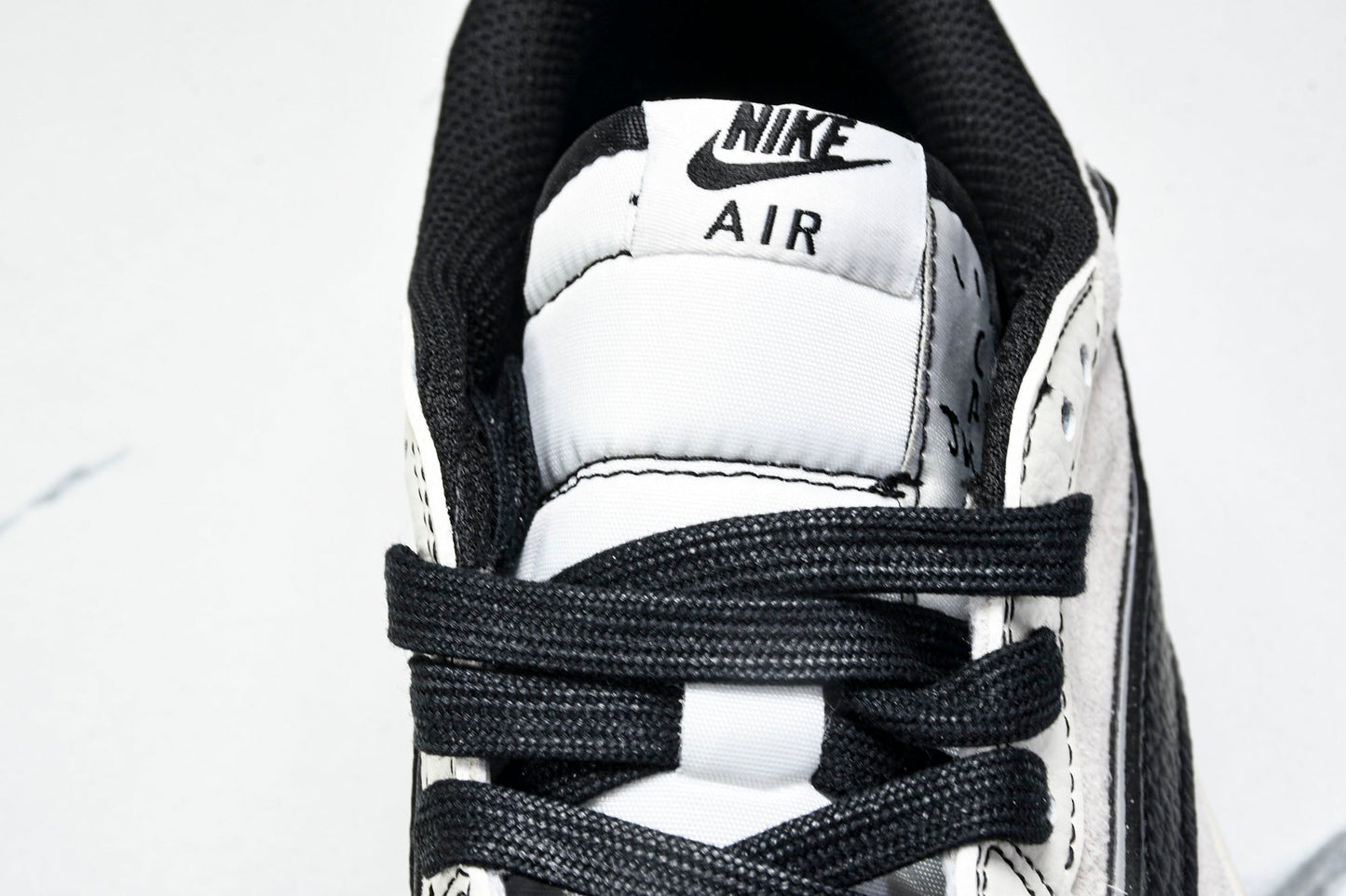 Travis Scott AJ1 Low x Supreme 'White Black' (Custom)