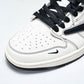 Travis Scott AJ1 Low x Supreme 'White Black' (Custom)