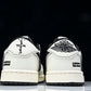 Travis Scott AJ1 Low x Supreme 'White Black' (Custom)