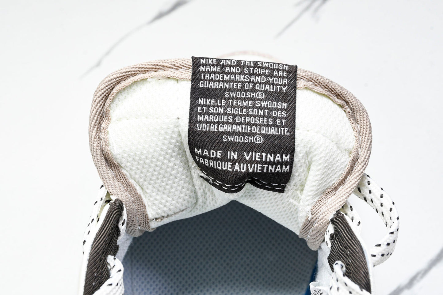 Travis Scott AJ1 Low x BAPE 'White Grey' (Custom)