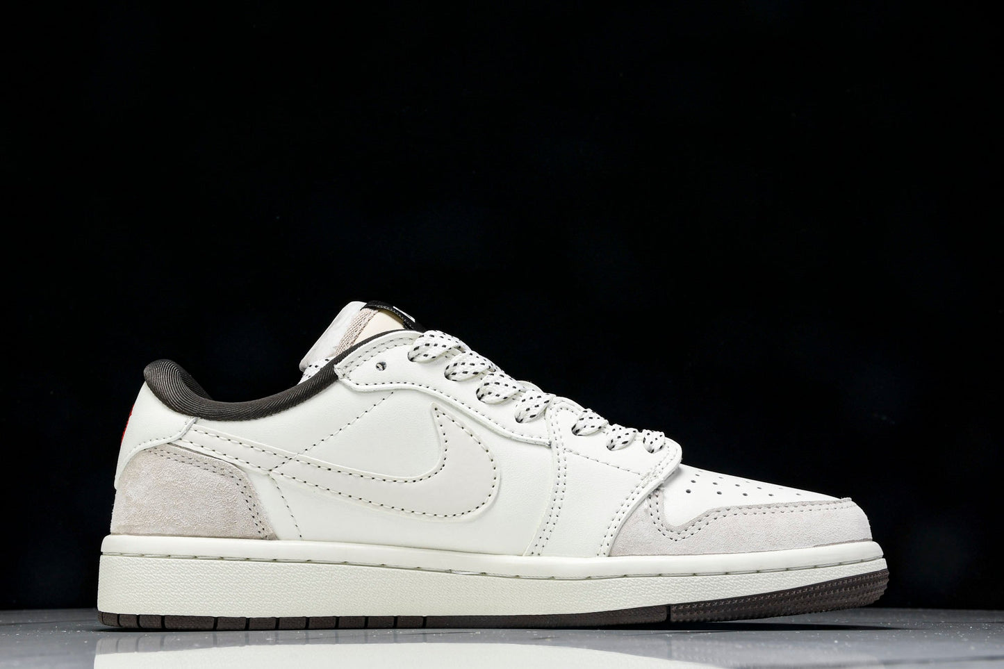 Travis Scott AJ1 Low x BAPE 'White Grey' (Custom)