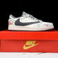 Travis Scott AJ1 Low x Year of The Snake 'White Grey' (Custom)