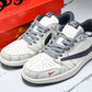 Travis Scott AJ1 Low x Year of The Snake 'White Grey' (Custom)