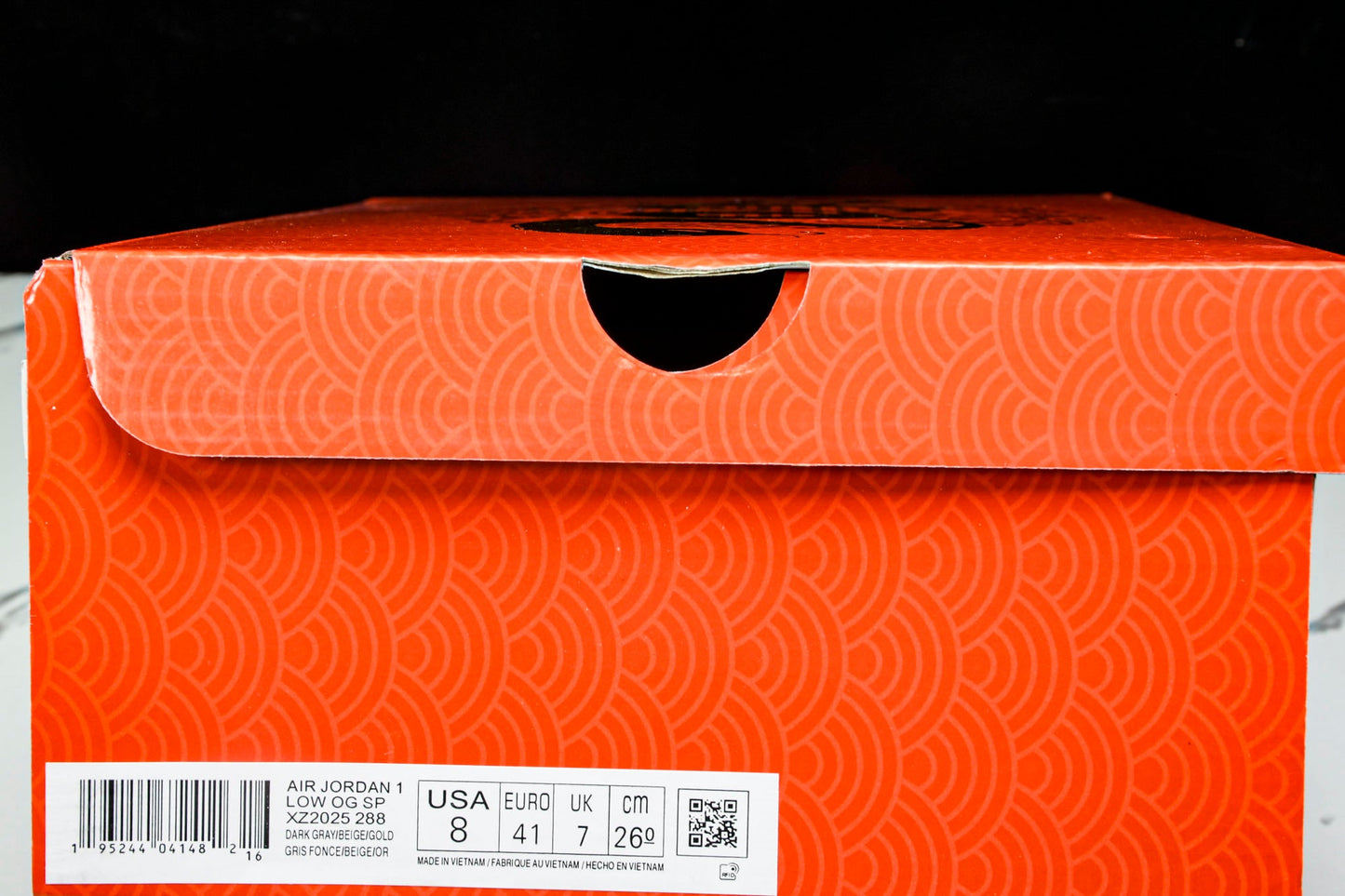 Travis Scott AJ1 Low x Year of The Snake 'Gold Grey' (Custom) - UK 6.5 / US 7.5 / EU 40.5