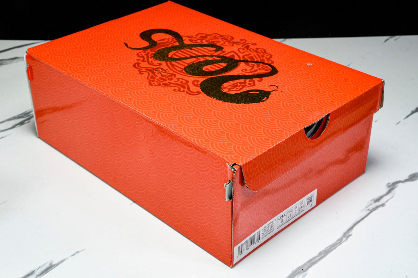 Travis Scott AJ1 Low x Year of The Snake 'Gold Grey' (Custom) - UK 6.5 / US 7.5 / EU 40.5