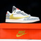 Travis Scott AJ1 Low x Year of The Snake 'Gold Grey' (Custom) - UK 6.5 / US 7.5 / EU 40.5