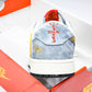 Travis Scott AJ1 Low x Year of The Snake 'Gold Grey' (Custom) - UK 6.5 / US 7.5 / EU 40.5