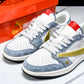 Travis Scott AJ1 Low x Year of The Snake 'Gold Grey' (Custom) - UK 6.5 / US 7.5 / EU 40.5
