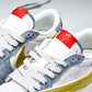 Travis Scott AJ1 Low x Year of The Snake 'Gold Grey' (Custom) - UK 6.5 / US 7.5 / EU 40.5