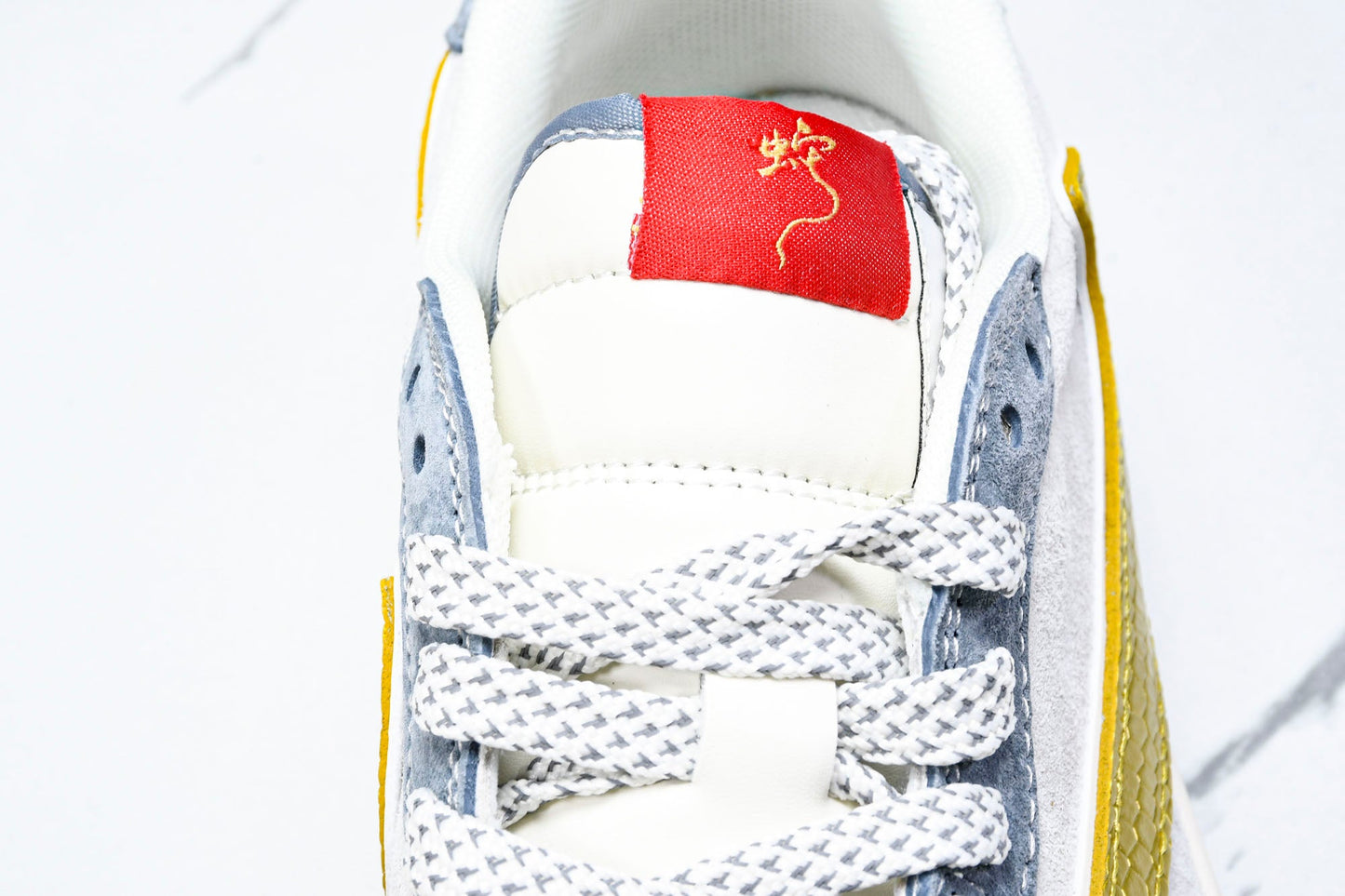 Travis Scott AJ1 Low x Year of The Snake 'Gold Grey' (Custom) - UK 6.5 / US 7.5 / EU 40.5
