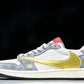 Travis Scott AJ1 Low x Year of The Snake 'Gold Grey' (Custom) - UK 6.5 / US 7.5 / EU 40.5