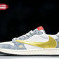 Travis Scott AJ1 Low x Year of The Snake 'Gold Grey' (Custom) - UK 6.5 / US 7.5 / EU 40.5