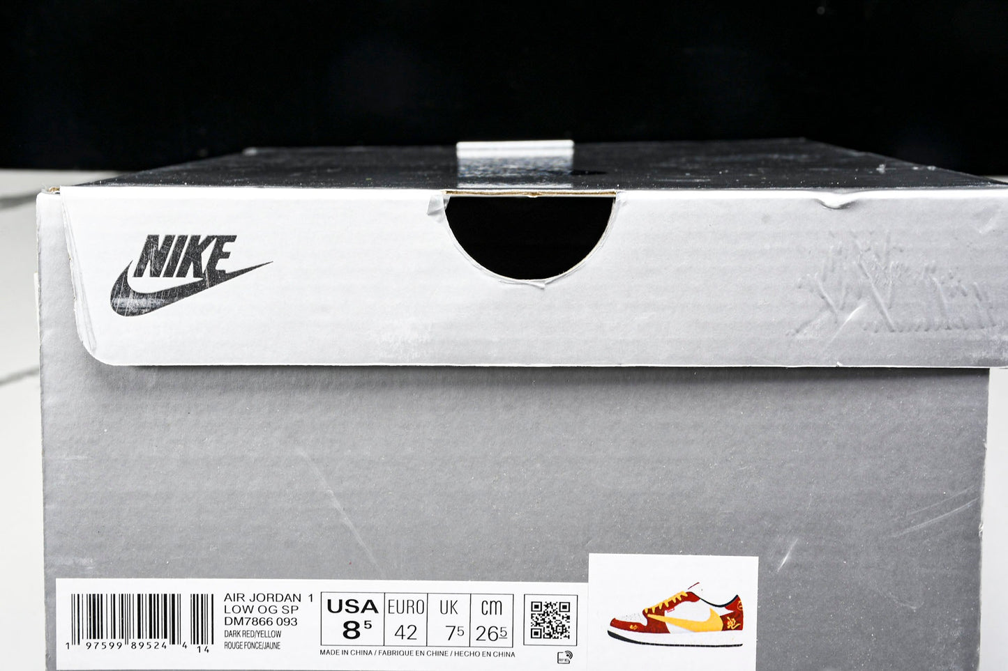 Travis Scott AJ1 Low x Year of The Snake x Supreme 'Red Yellow' (Custom)