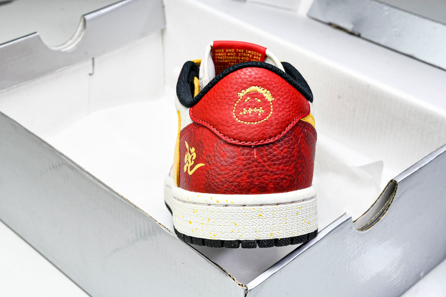 Travis Scott AJ1 Low x Year of The Snake x Supreme 'Red Yellow' (Custom)