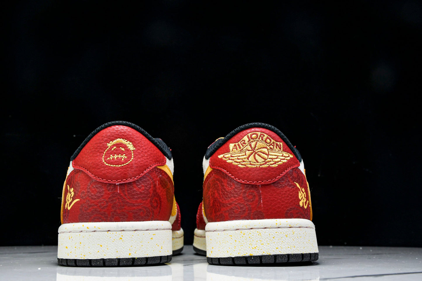 Travis Scott AJ1 Low x Year of The Snake x Supreme 'Red Yellow' (Custom)