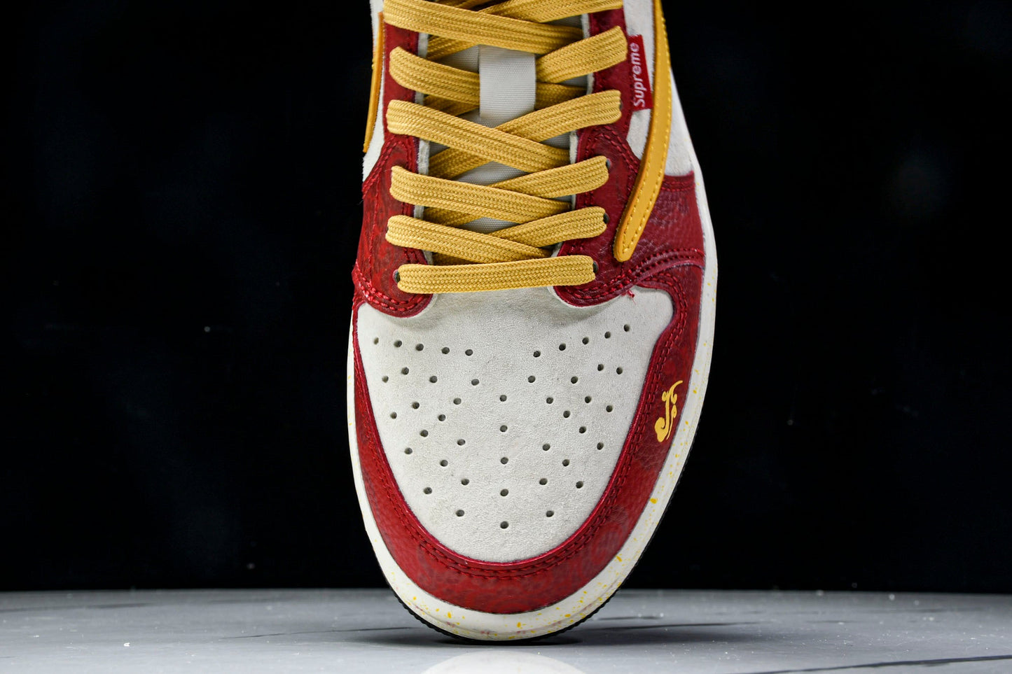 Travis Scott AJ1 Low x Year of The Snake x Supreme 'Red Yellow' (Custom)