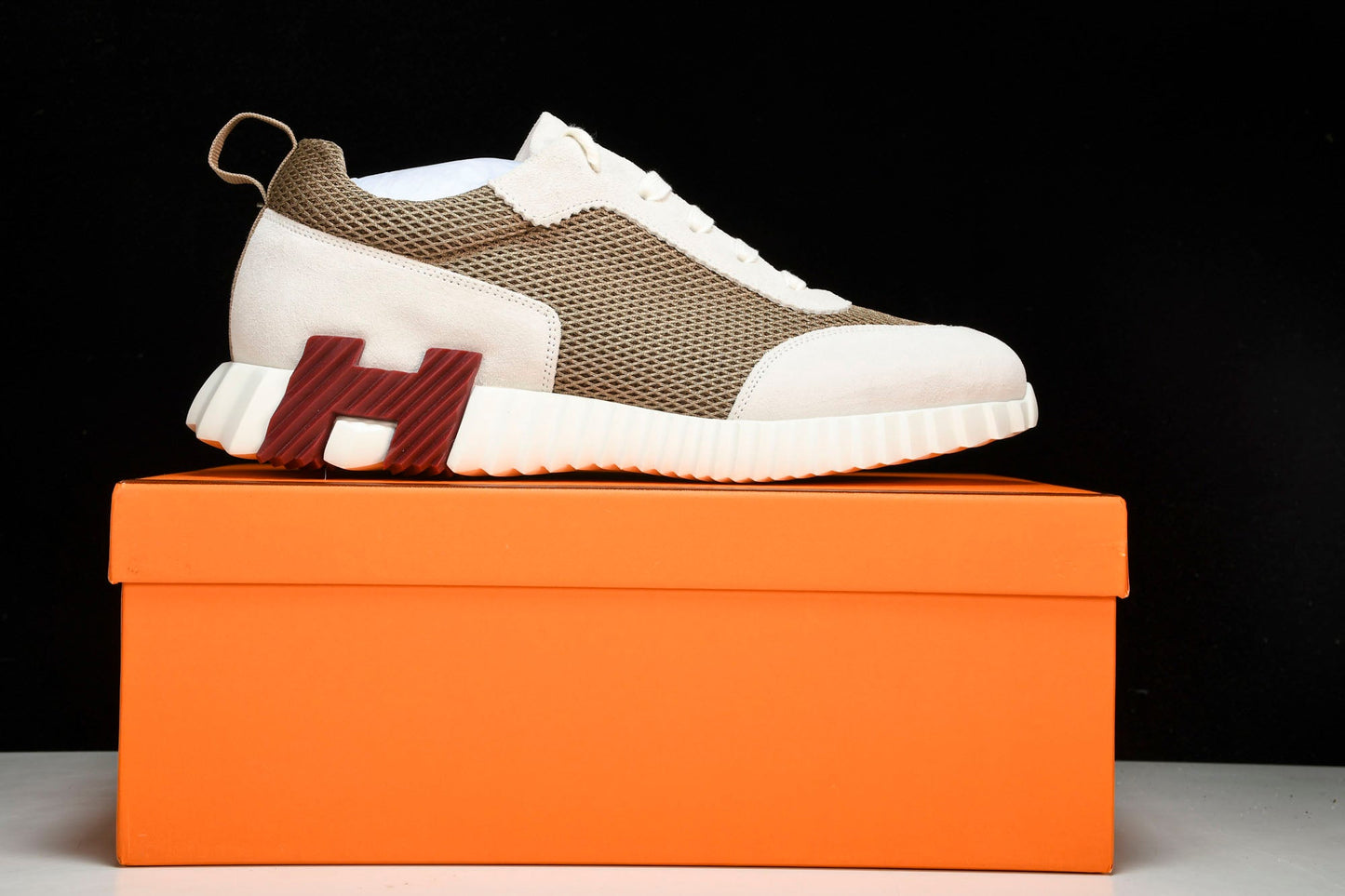 Нermès Bouncing Sneaker 'Beige Argile Blanc'