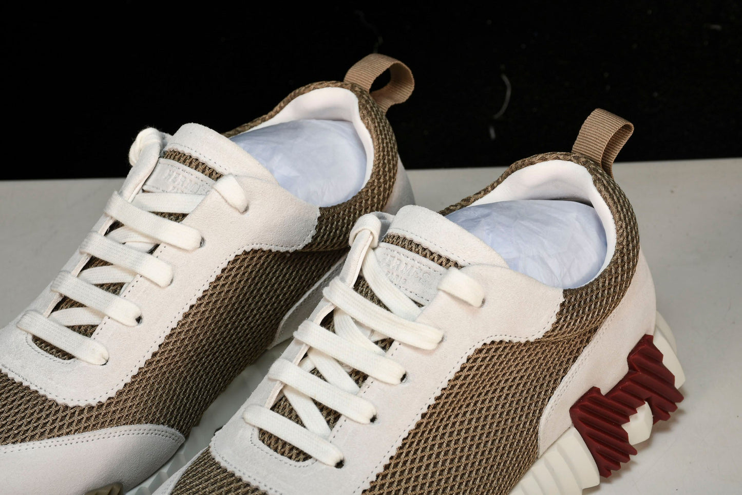 Нermès Bouncing Sneaker 'Beige Argile Blanc'