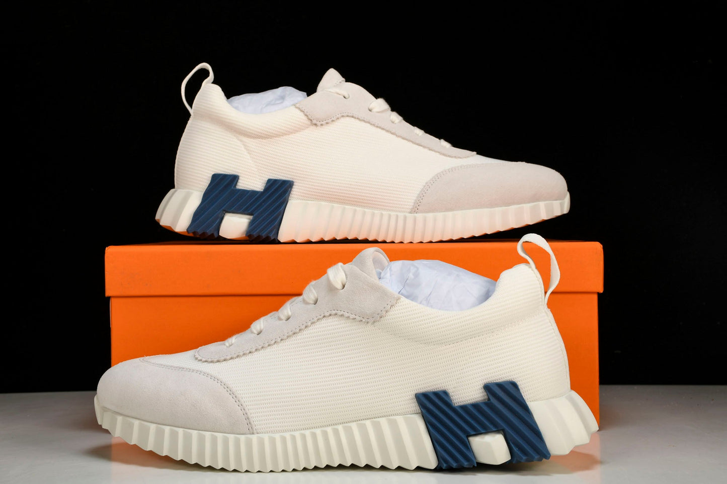 Нermès Bouncing Sneaker 'Blanc Bleu'